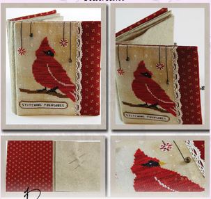 Red Cardinal Needlebook