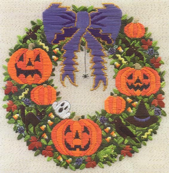 Halloween Wreath (includes beads)