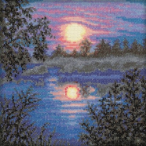 click here to view larger image of Evening (counted cross stitch kit)