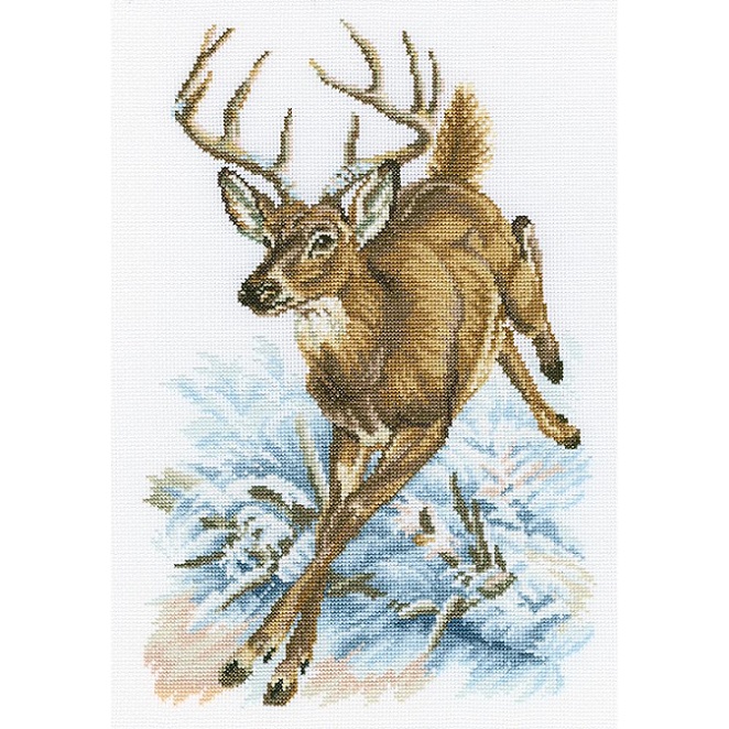 click here to view larger image of Forest Deer (counted cross stitch kit)
