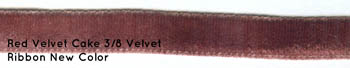 Red Velvet Cake 3/8in velvet ribbon