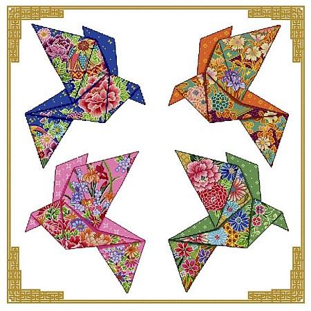 click here to view larger image of Origami Birds - 4 Seasons Design (chart)