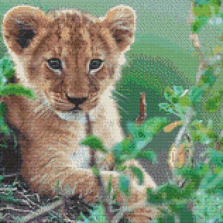 click here to view larger image of Lion Cub In Grass (chart)
