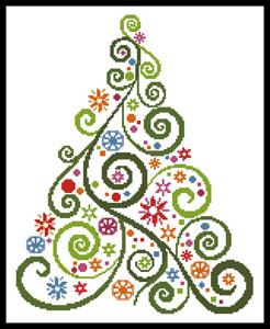click here to view larger image of Abstract Christmas Tree (chart)