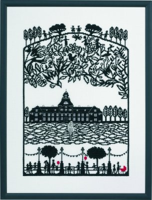 click here to view larger image of Papercut Castle - Aida (counted cross stitch kit)
