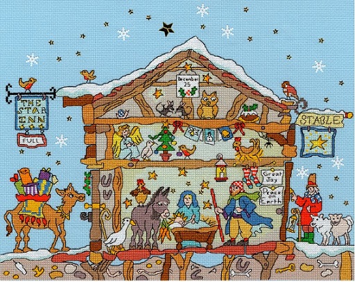 click here to view larger image of Cut Thru Nativity - Amanda Loverseed (counted cross stitch kit)