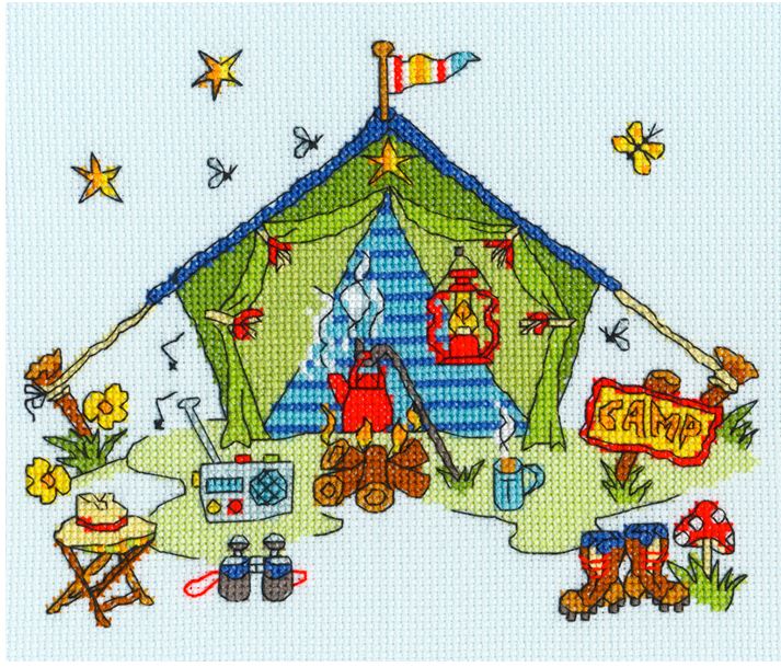 click here to view larger image of Sew Dinky Tent (counted cross stitch kit)