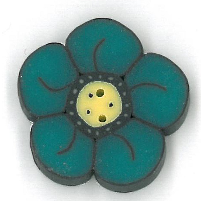 Small Teal Wildflower - Crayon Box Collection