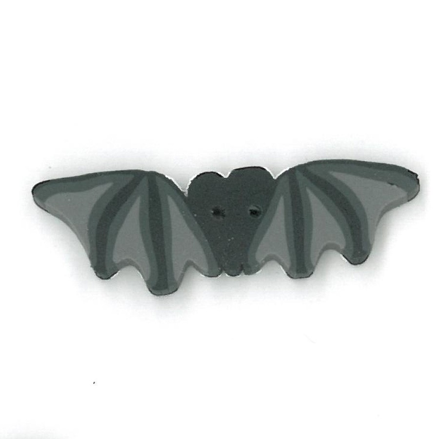 Flaying Black Bat Button - Large