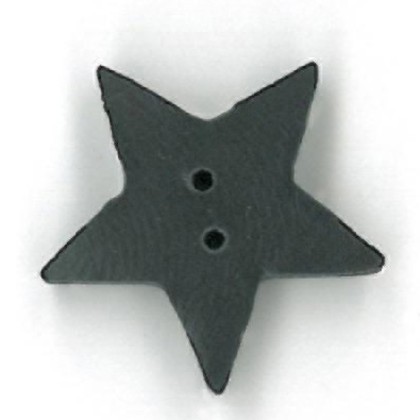 Black Star Button - Large