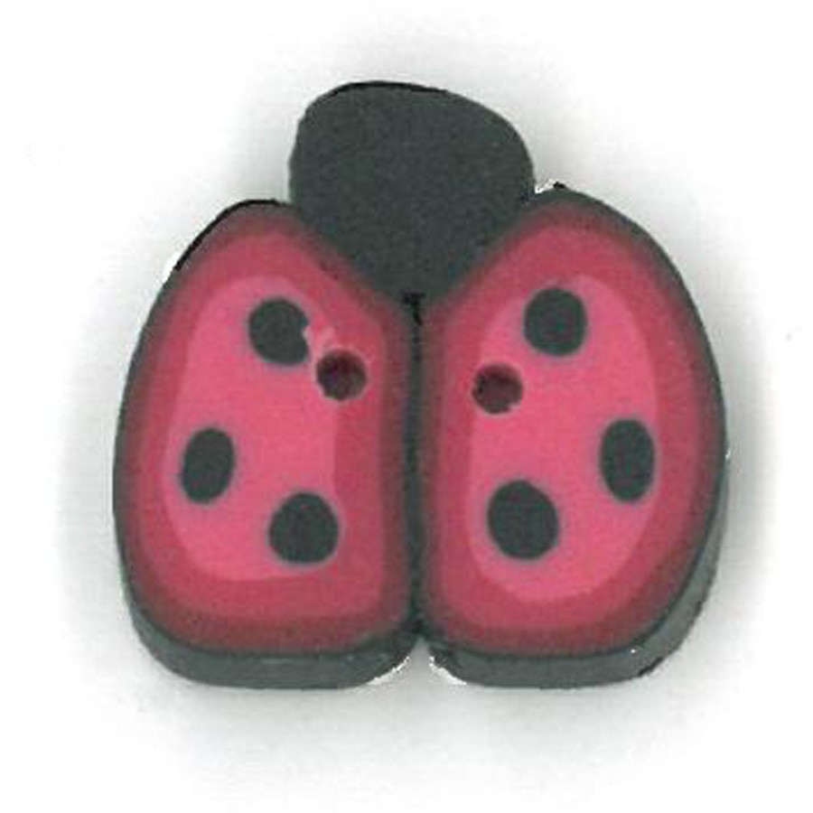click here to view larger image of Cranberry Ladybug - Small (buttons)
