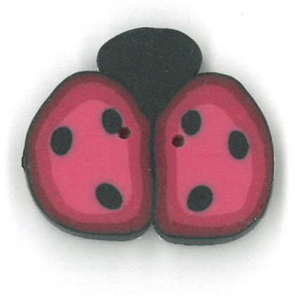 click here to view larger image of Cranberry Ladybug - Medium (buttons)