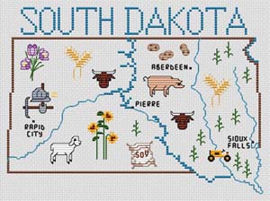 click here to view larger image of South Dakota Map (chart)