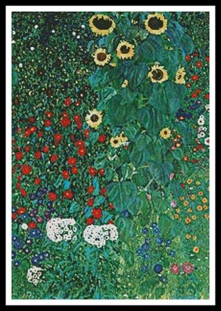 Garden With Sunflowers (Gustav Klimt)