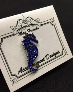 Blue Seahorse Magnet