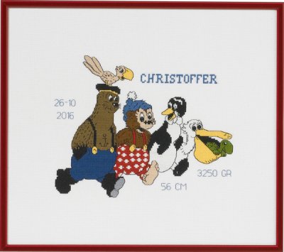 click here to view larger image of Rasmus Klump - Christoffer (counted cross stitch kit)