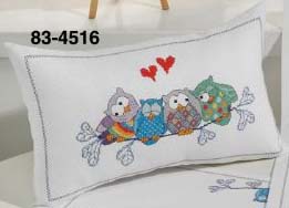 Owls On Sprig Cushion