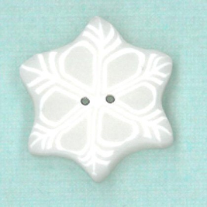 Small Snowflake Button