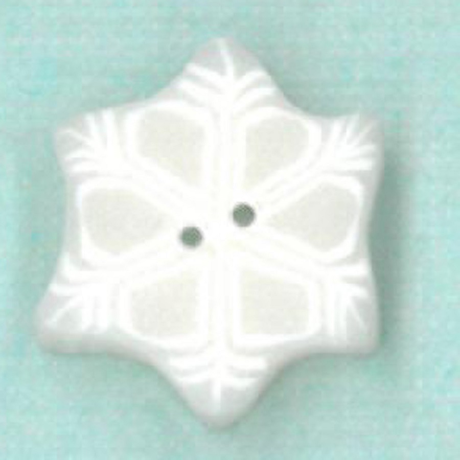 Tiny Snowflake Button