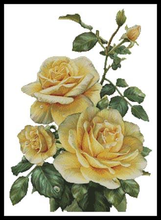 click here to view larger image of Pretty Yellow Roses  (Olga and Alexey Drozdov) (chart)