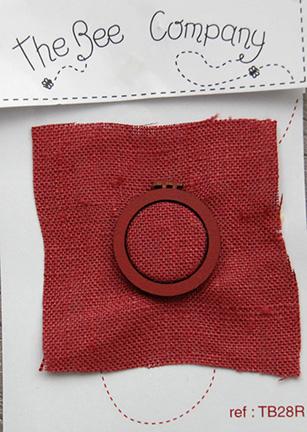 Mini Embroidery Hoop - Red