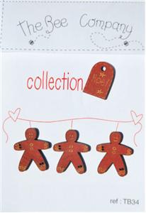 Gingerbread Men - Christmas Collection Buttons