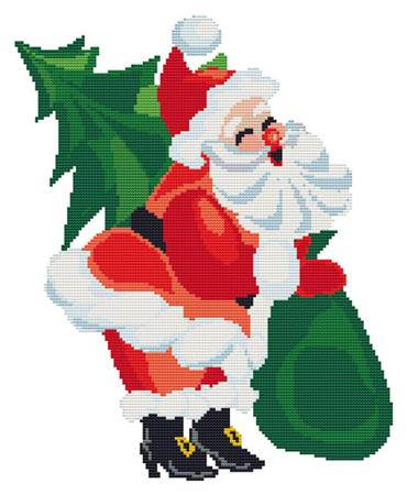 click here to view larger image of Laughing Santa (chart)