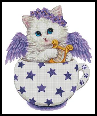 click here to view larger image of Angel Kitty Cup  (Kayomi Harai) (chart)