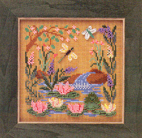 click here to view larger image of Frog Pond (counted cross stitch kit)