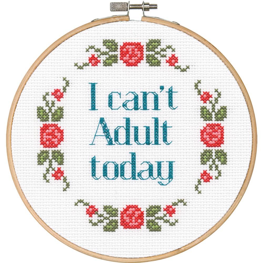 click here to view larger image of Say It! - Can't Adult (counted cross stitch kit)