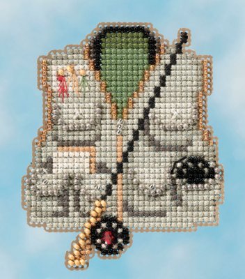 click here to view larger image of Fishing Vest - Spring Bouquet 2016 (counted cross stitch kit)