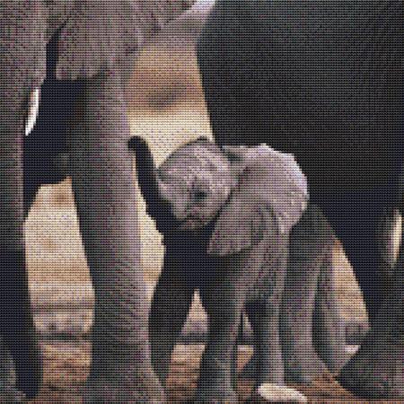 click here to view larger image of Cute Baby Elephant (chart)