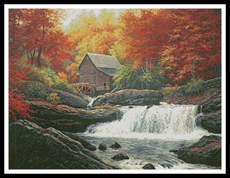 Glade Creek Grist Mill Painting  (Charles White)