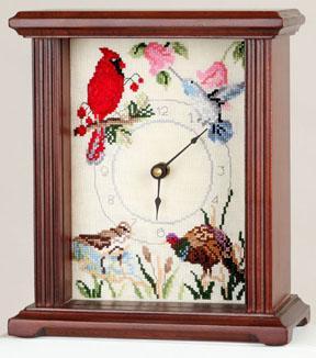 Petite Mantel Clock 5in x 7in - Mahogany