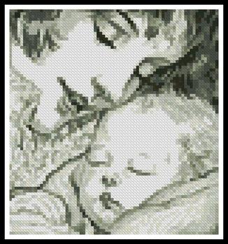 click here to view larger image of Mini Mother Holding Baby - Sepia (chart)