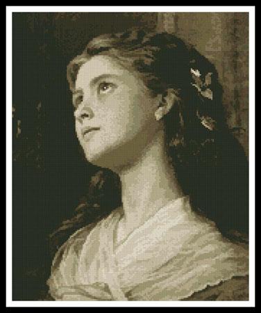 Portrait Young Girl  (Sophie Anderson)