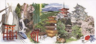click here to view larger image of Japan - Aida (counted cross stitch kit)
