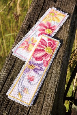 Colorful Flowers Bookmarks (Set of 2)