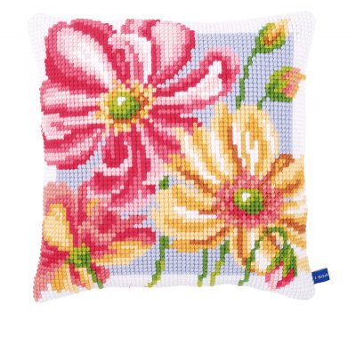 Colorful Flowers Cushion