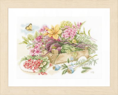 click here to view larger image of In The Garden - Marjolein Bastin (counted cross stitch kit)