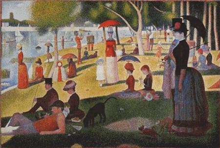 Sunday Afternoon On The Island Of La Grande Jatte  (Georges Seurat)
