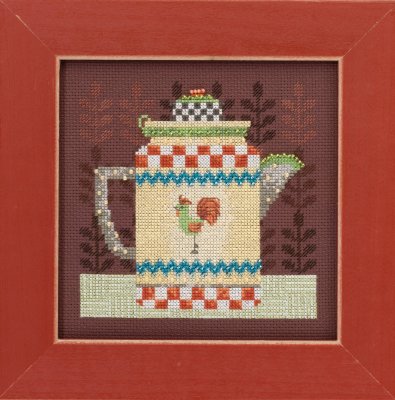 click here to view larger image of Coffee Pot - Good Coffee and Friends (counted cross stitch kit)