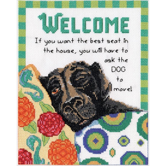 click here to view larger image of Best Seat Welcome (counted cross stitch kit)
