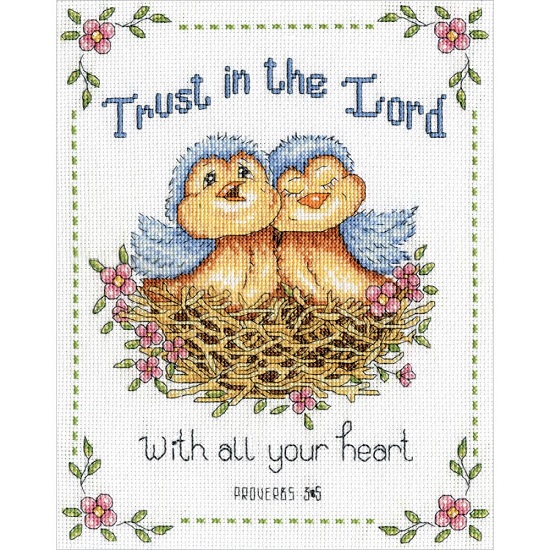 click here to view larger image of Trust In The Lord (counted cross stitch kit)