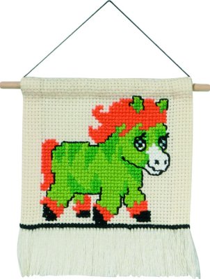 click here to view larger image of MFK - Green Pony (counted cross stitch kit)