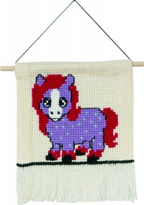 click here to view larger image of MFK - Lilac Pony (counted cross stitch kit)