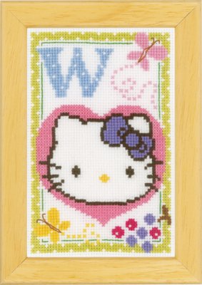 Hello Kitty - Letter W