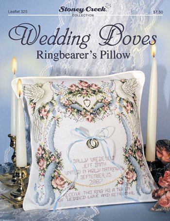 click here to view larger image of Wedding Doves - Ringbearers Pillow (chart)