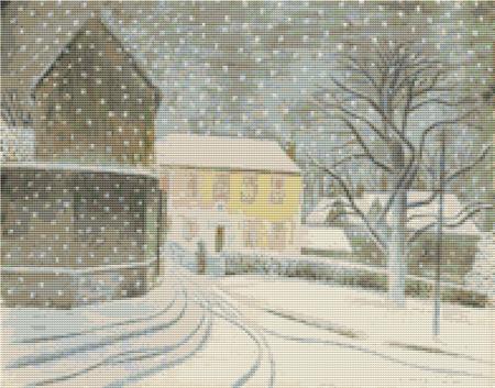 Halstead Road In Snow (Eric Ravilious)
