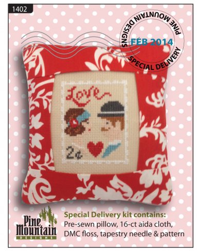 click here to view larger image of February Stamp - Aida (counted cross stitch kit)